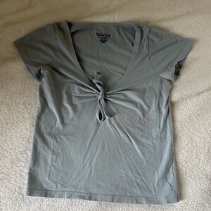 Brandy Melville blue tie top